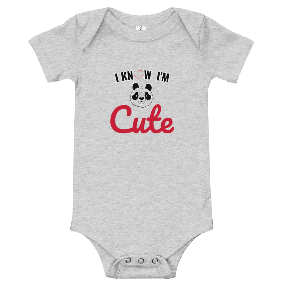 Body Bébé " cotton classic "I know i'm Cute"