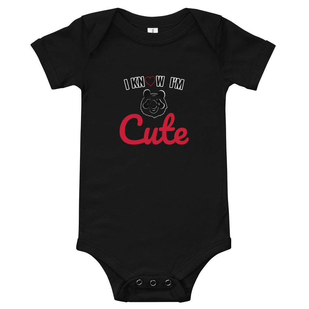 Body Bébé " cotton classic "I know i'm Cute"