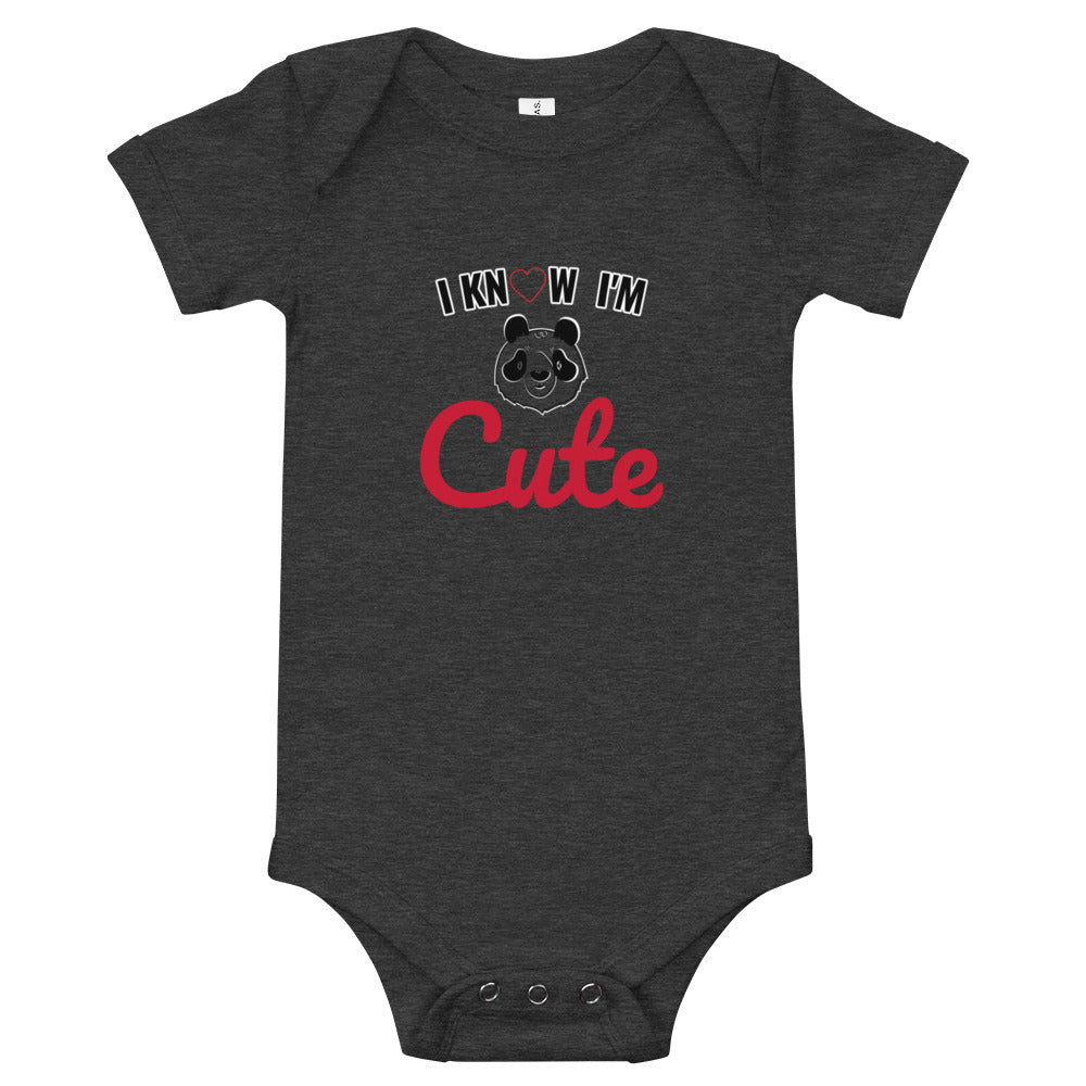 Body Bébé " cotton classic "I know i'm Cute"