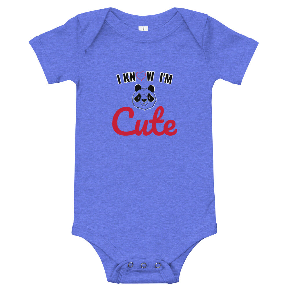 Body Bébé " cotton classic "I know i'm Cute"