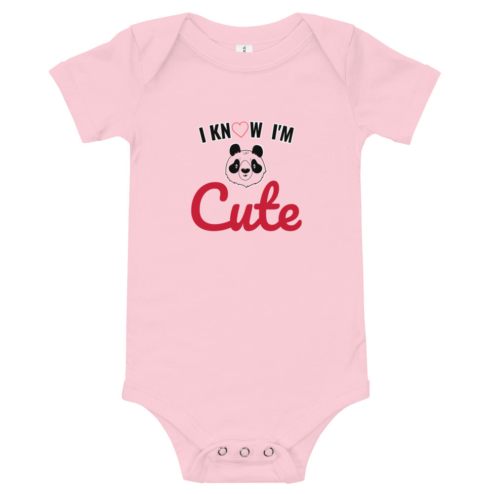 Body Bébé " cotton classic "I know i'm Cute"
