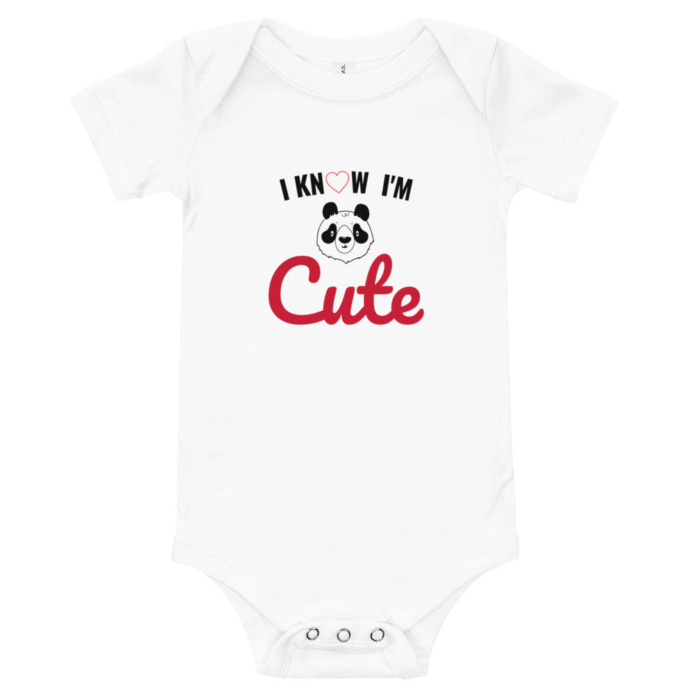 Body Bébé " cotton classic "I know i'm Cute"